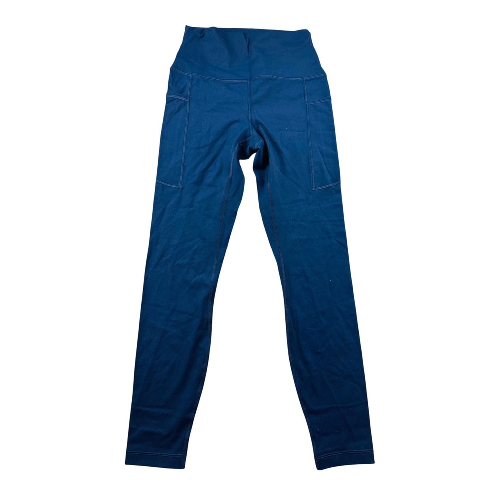 HeyNuts Leggings Women S (4/6) Blue Essential‎ High Waisted Pockets Athletic